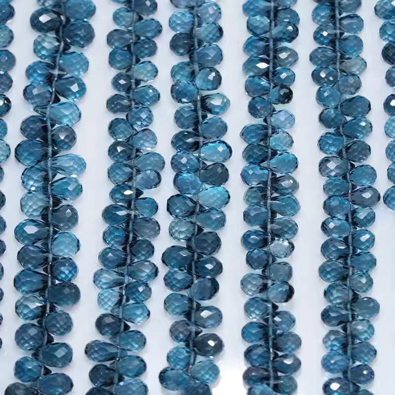 6A London blue Topaz drop face - Jewelry Making In London ulasan dan harga