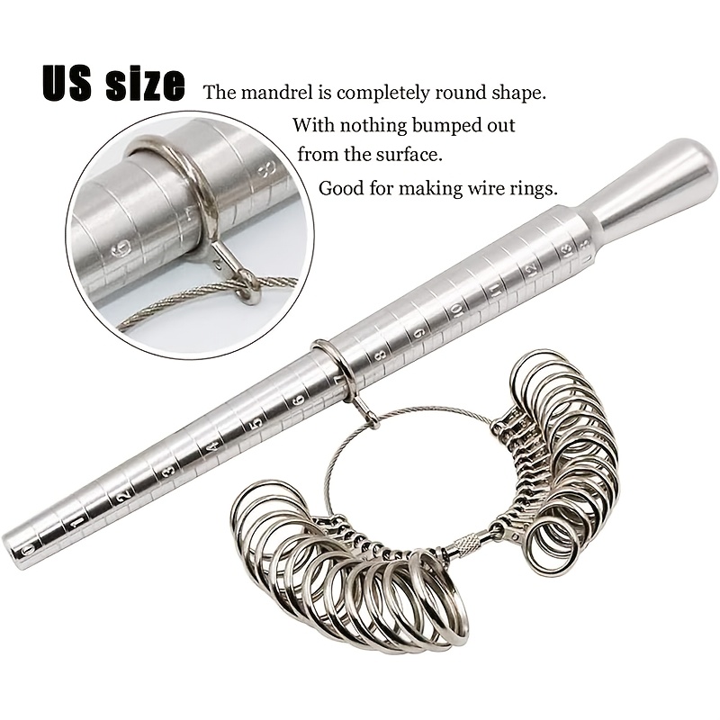 3pcs Stainless Steel Ring Size - Jewelry Making For Beginners ulasan dan harga