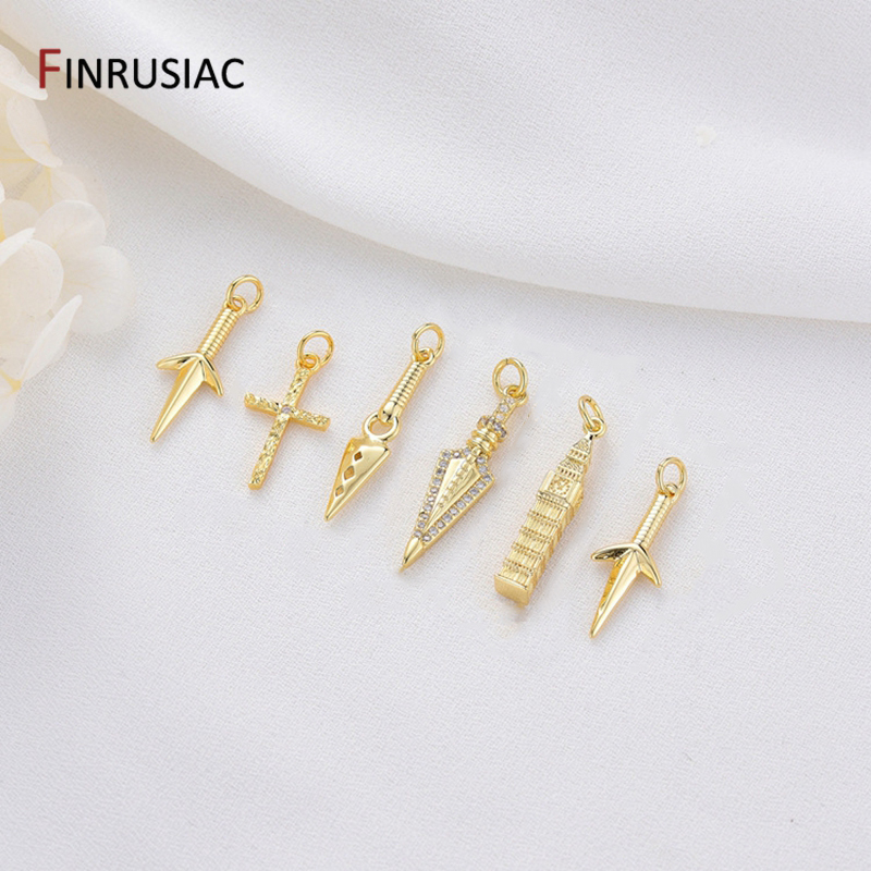 14K Gold Plated Brass Cross/Lo - Jewelry Making In London ulasan dan harga