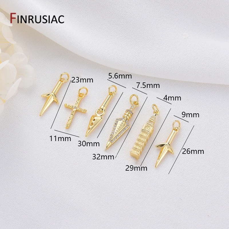 14K Gold Plated Brass Cross/Lo - Jewelry Making In London ulasan dan harga
