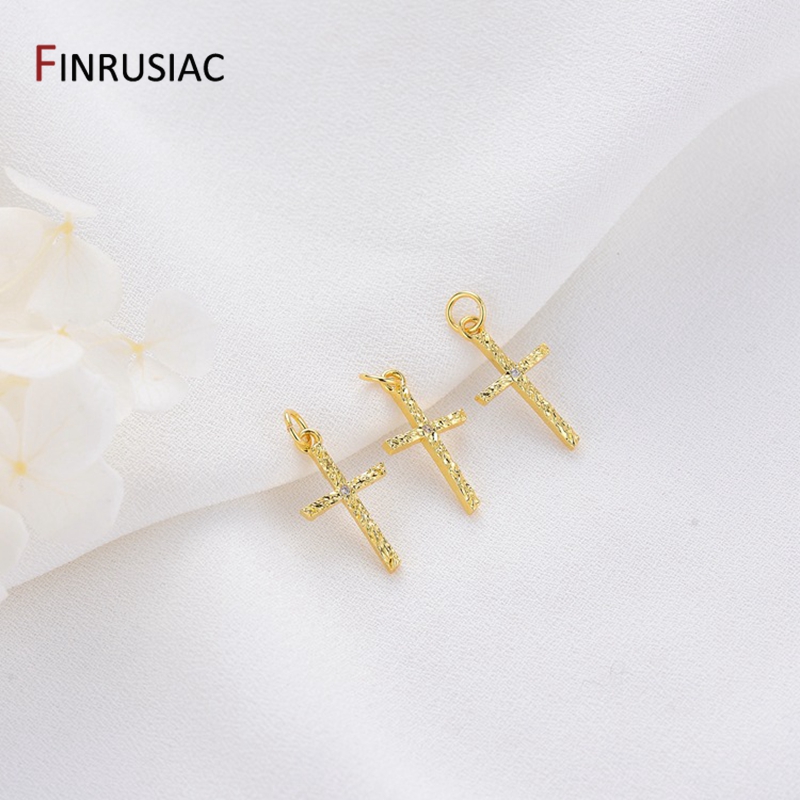 14K Gold Plated Brass Cross/Lo - Jewelry Making In London ulasan dan harga