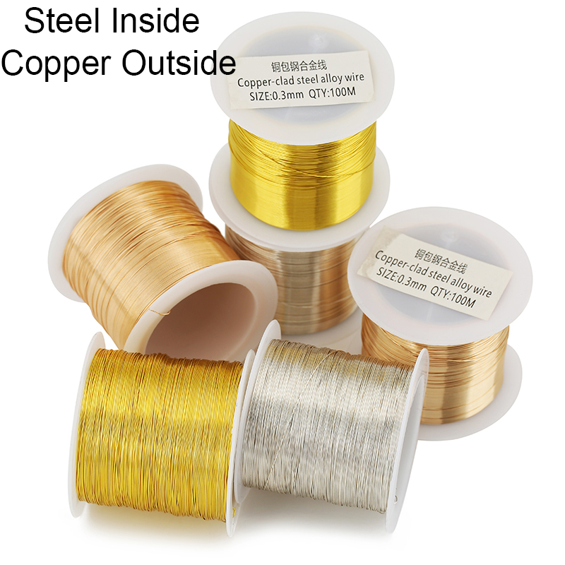 100meters Copper Stainless Ste - Jewelry Making Wire ulasan dan harga