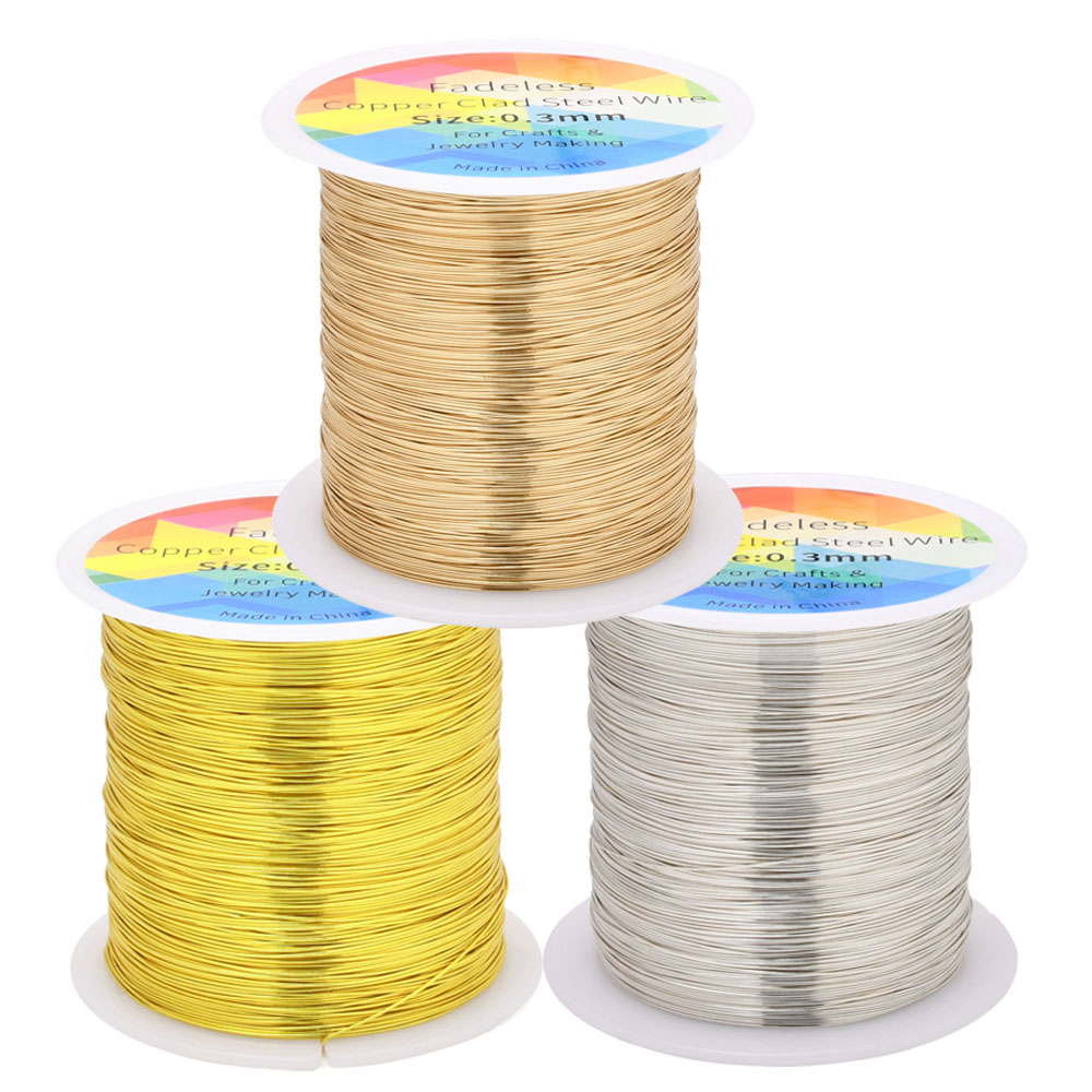 100m/328ft Fadeless Copper Cla - Jewelry Making Wire ulasan dan harga