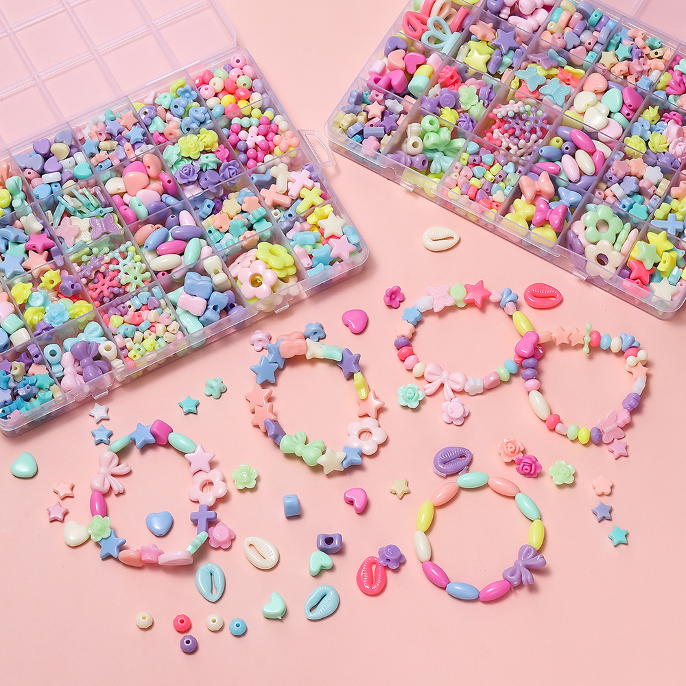 1 Box Colorful Acrylic Pony Be - Jewelry Making Basics ulasan dan harga