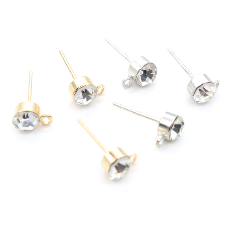50pcs Stud Earrings Pins with  - Jewelry Making Basics ulasan dan harga