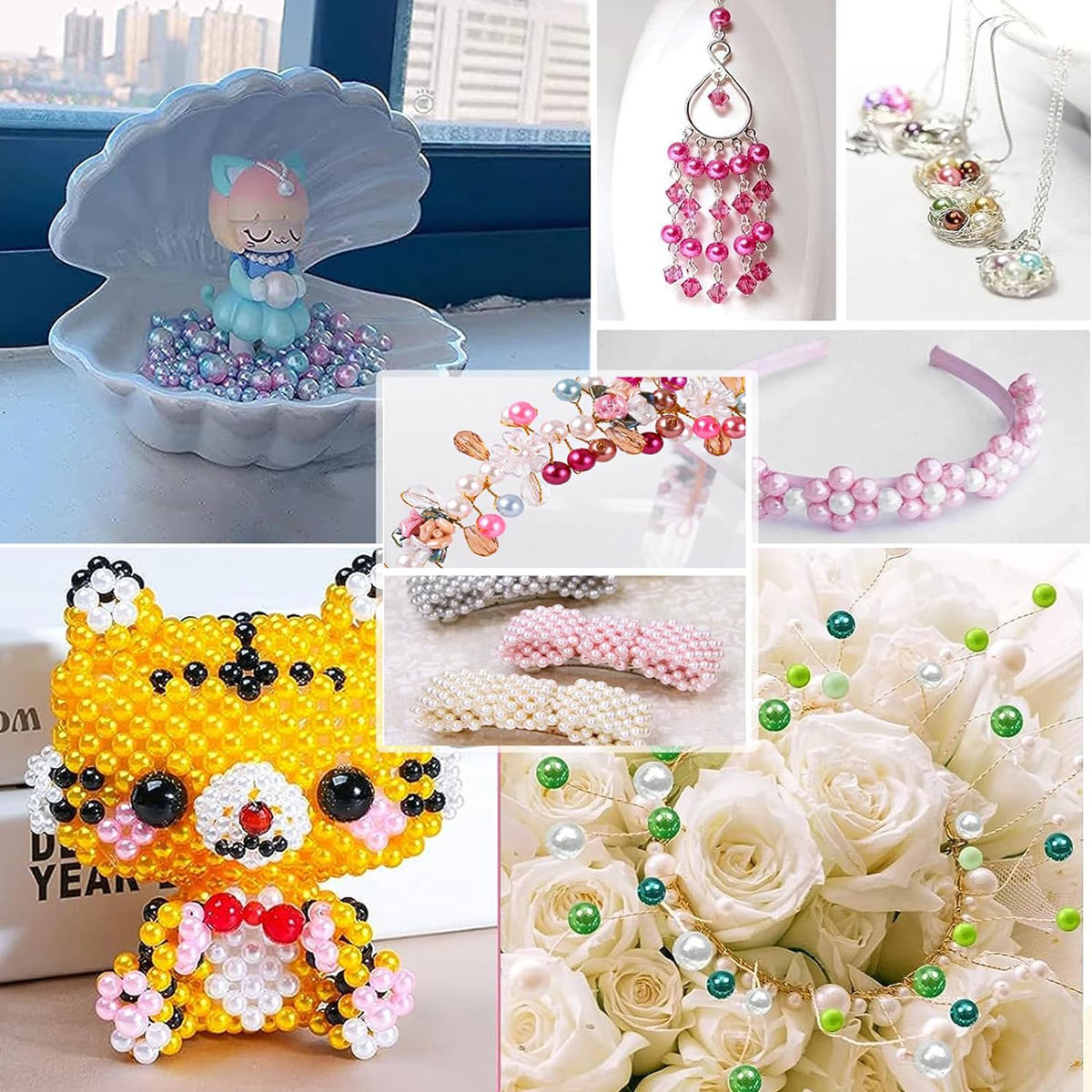 2400PCS 48 Compartments Pearl  - Jewelry Making For Beginners ulasan dan harga