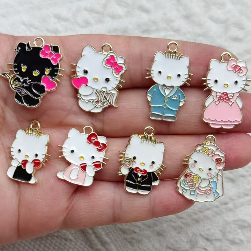 10pcs Cartoon Enamel Couple Ca - Jewelry Making For Couples ulasan dan harga